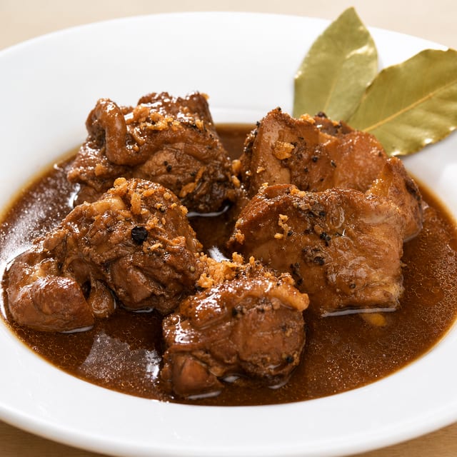 Chicken Adobo with Rice.