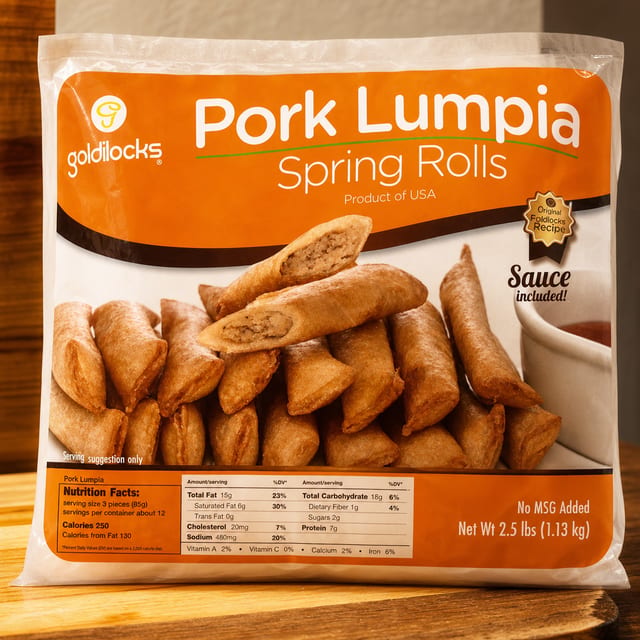Frozen Lumpia Shanghai All Pork.