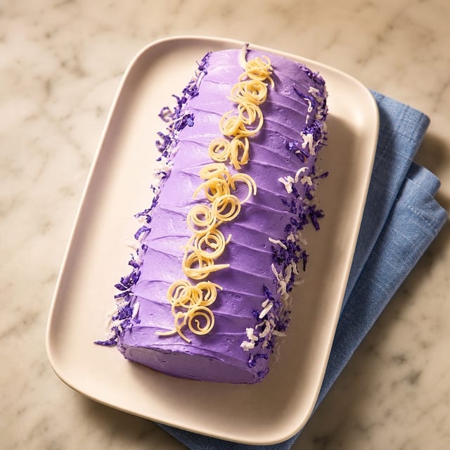 Iced Ube Roll.